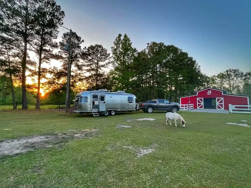 RV with farm animals